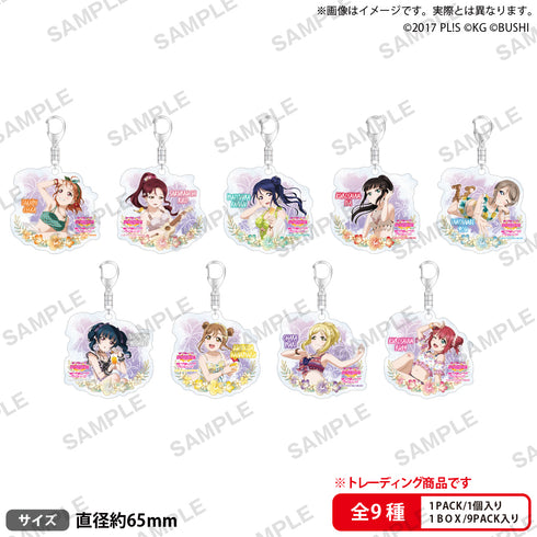 『ラブライブ!スクールアイドルフェスティバル』トレーディングきらりんアクリルキーホルダー Aqours シークレットビーチver. BOX
